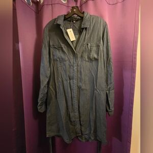 Brand New With Tag Velvet Heart Dark Blue Long Denim Jacket